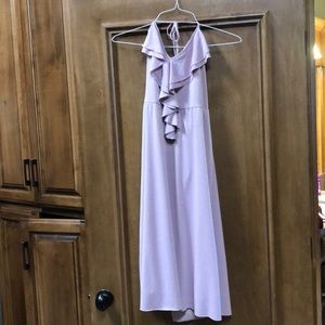 Halter dress light purple with silver shimmer